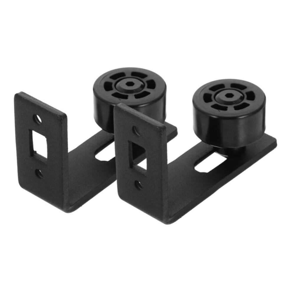 2Pcs Adjustable Dual Roller Barn Door Floor Guide For Smooth Glide And Accurate Positioning 9113335061095