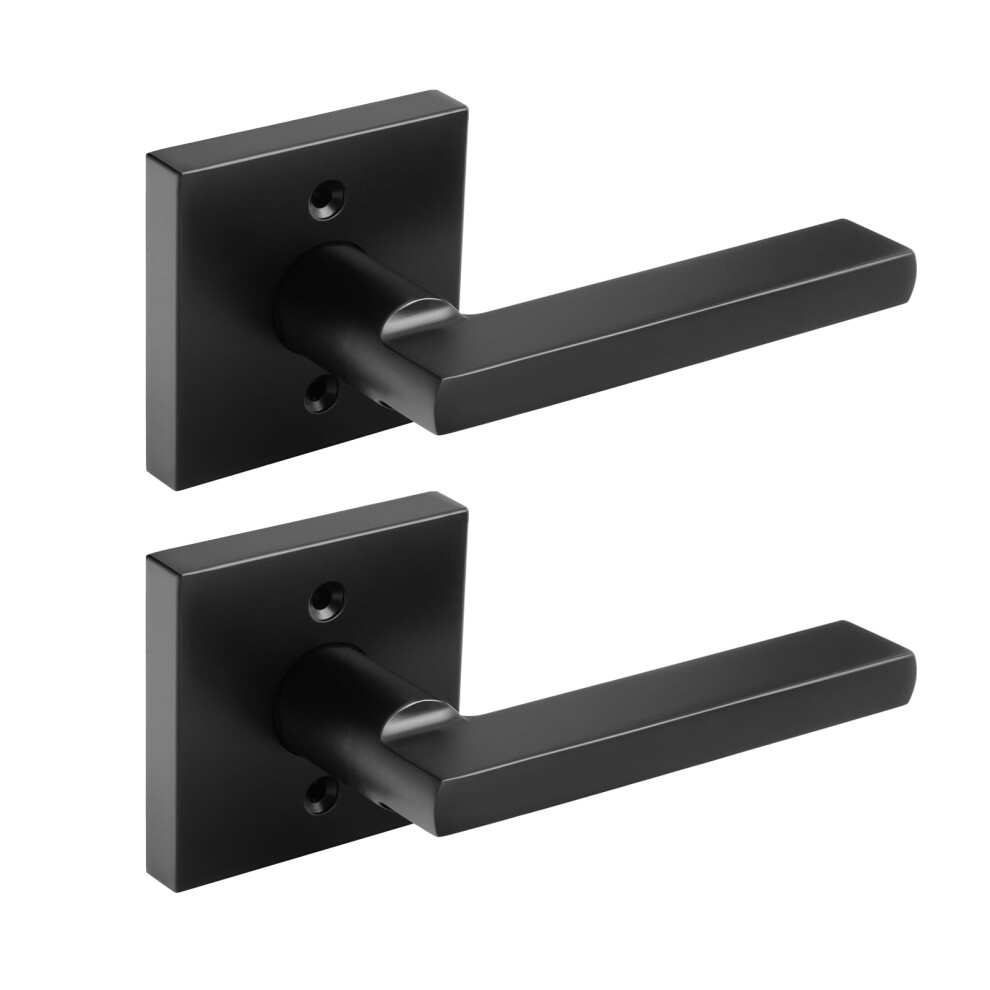 Matte Black Dummy Door Handles Set, Singlesided Closet Door Handles With Durable Zinc Alloy 9164114673541