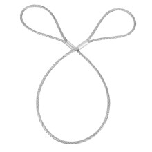 Steel Wire Rope Sling Galvanized Safety Lanyard Cable with Loops for Stage Equipment and Outdoor Gear