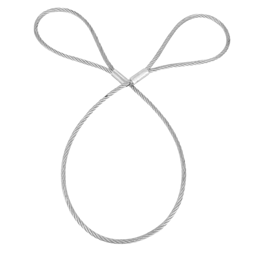 Steel Wire Rope Sling Galvanized Safety Lanyard Cable With Loops For Stage Equipment And Outdoor Gear 9113335061347