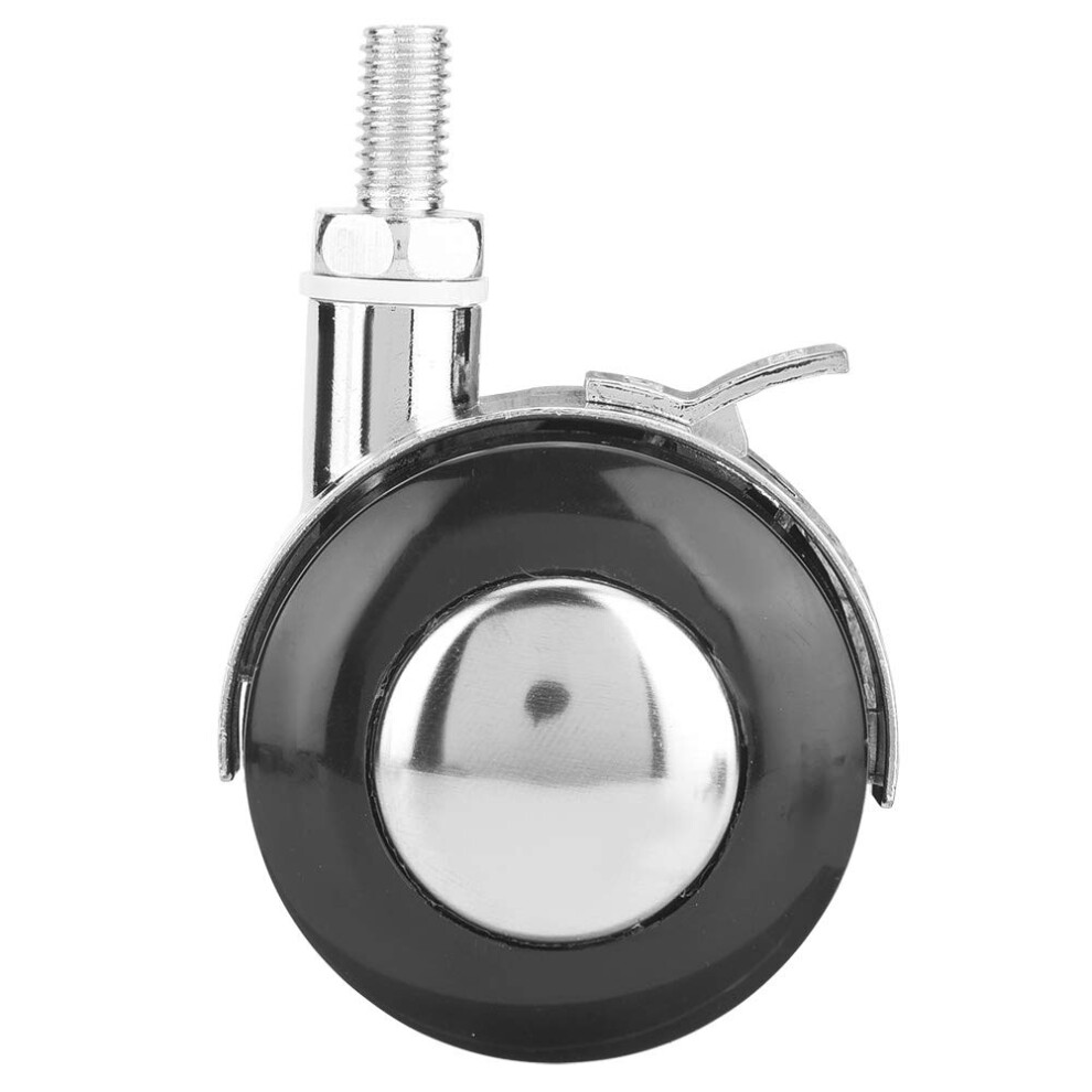 4Pcs 2 Inch Heavy Duty Swivel Caster Wheels With Lock, Rubber Furniture Casters 360 Rotation 9164114673794