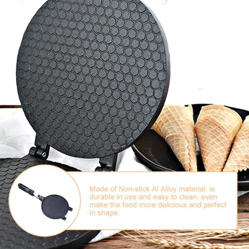 Non -stick waffle cone machine, aluminum alloy egg roll ice cream cone machine 1