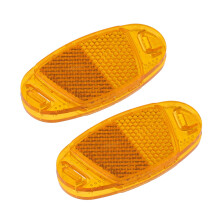 Yellow Bike Spoke Reflectors ABS Waterproof  Visibility Bicycle Wheel Safety 2pcs