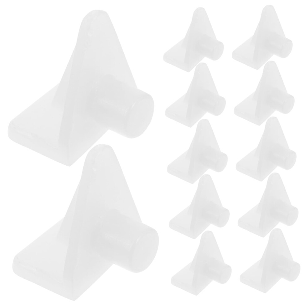 100Pcs White Shelf Support Pegs For Cabinets, Adjustable Brackets For Kitchen, Bookcase, Closet 9164114673909