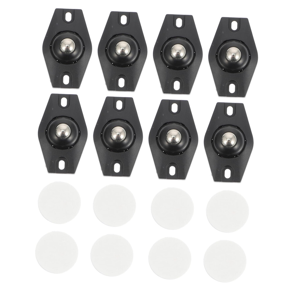 8Pcs Selfadhesive Caster Wheels For Furniture And Storage Boxes, 360 Swivel Smooth Rolling 9113335061668
