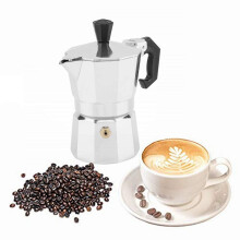 Italian Aluminum Moka Pot 1 Cup Stovetop Espresso Maker Fast Brewing Easy Clean for Home and Office