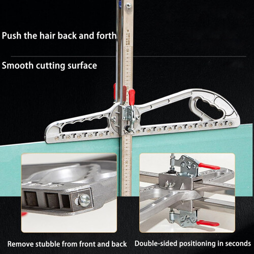 Gypsum Board Cutter with Scale Foldable DualSide Positioning Drywall Cutting Tool for Precision 2