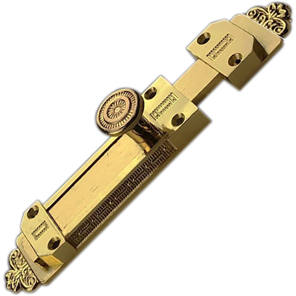 Heavy Duty Portable Door Lock With Antique Brass Sliding Bolt Latch For Enhanced Security 9164114674265