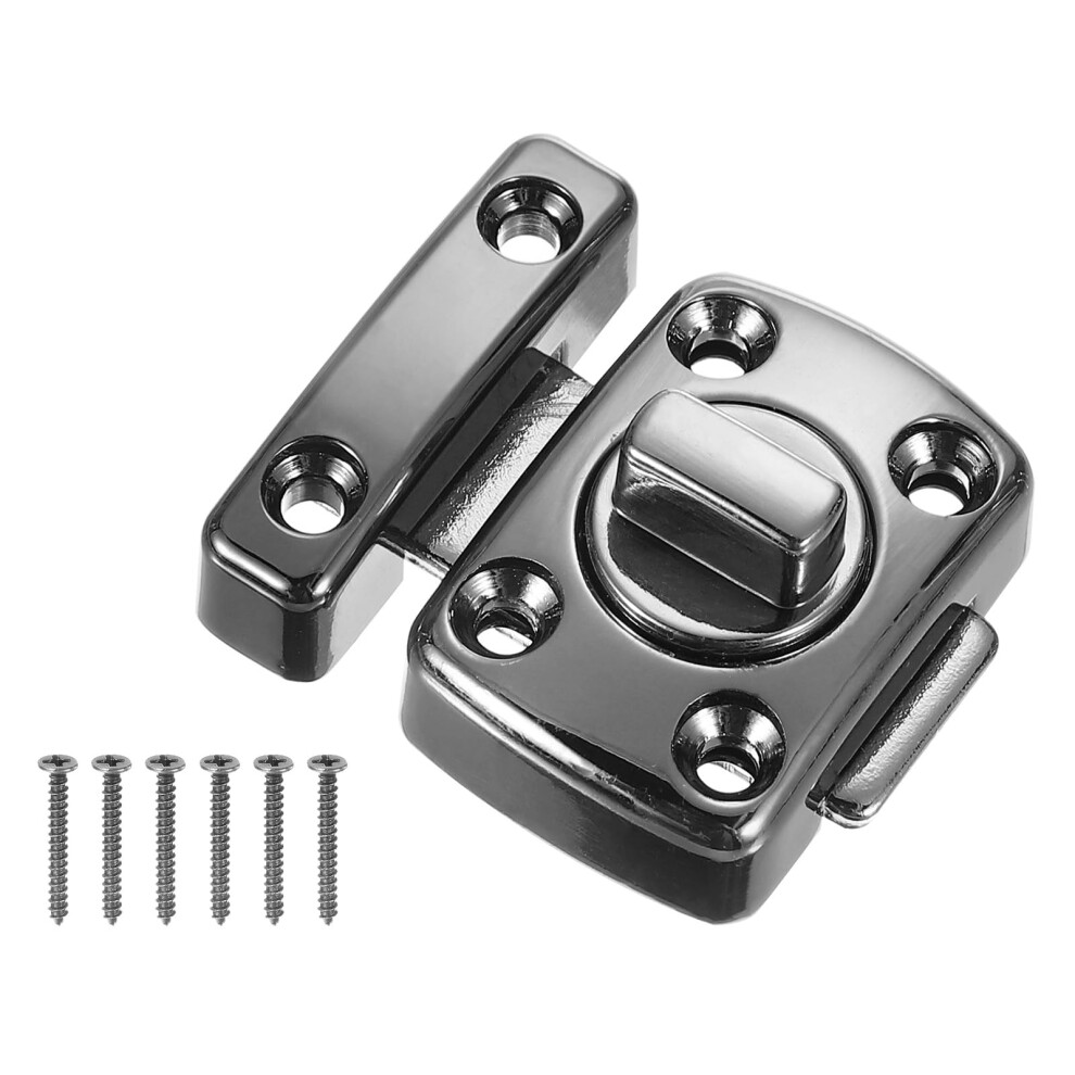 Zinc Alloy Gate Latch Door Lock With 180 Rotation, Corrosion Resistant Light Black Cabinet Lock 9113335061897