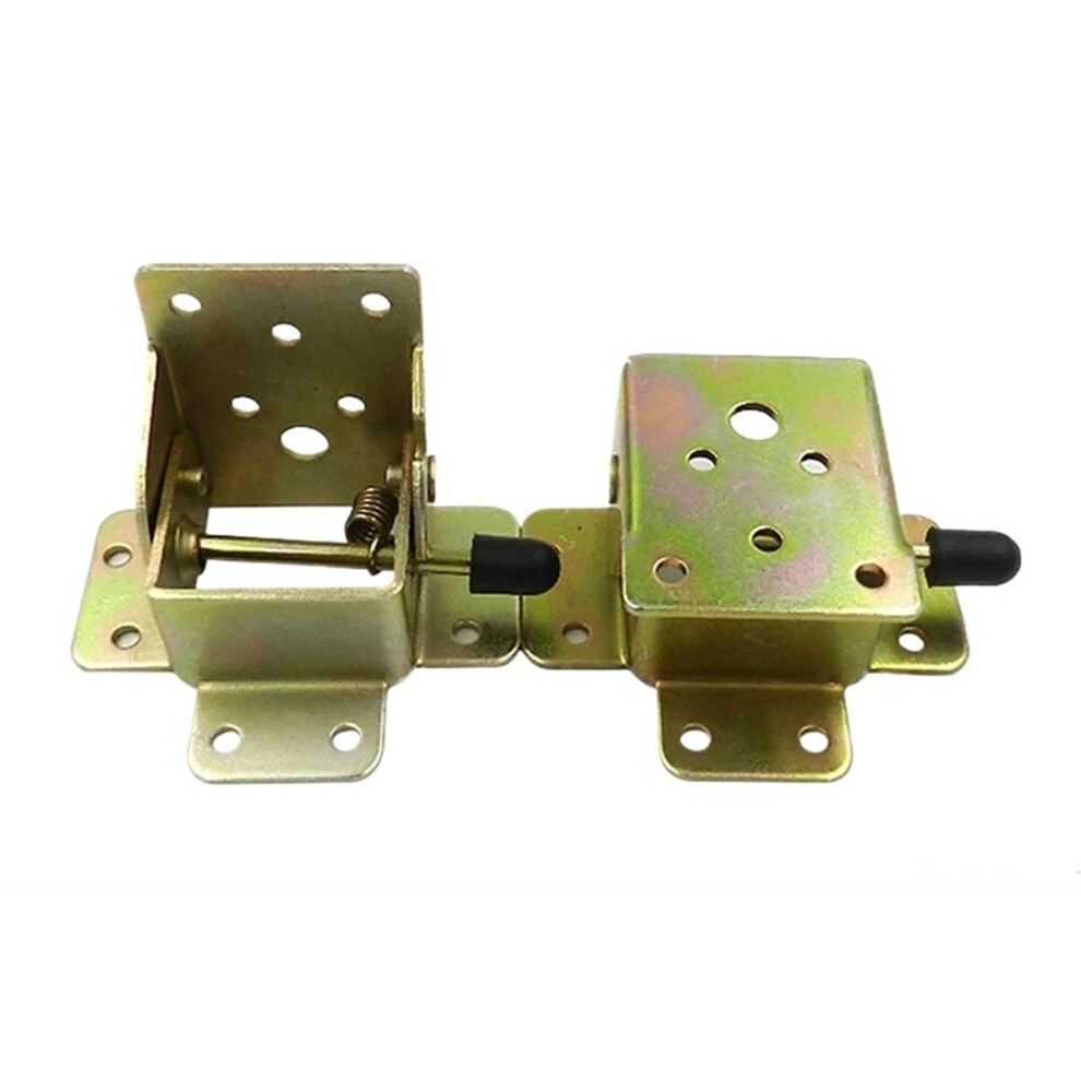 4Pcs Iron Folding Table Bracket With Lock, Self Locking Hinge For Furniture Legs And Space Saving Use 9164114674357