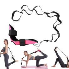 Stretching Strap with Loops and Detachable Foot Sling, Adjustable Leg Stretcher for Yoga, Pilates, Home Gym – Pink