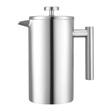 French Press Coffee Maker 34oz Stainless Steel Double Wall Vacuum Insulated for Coffee and Tea