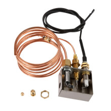 Propane Gas Fireplace and Fire Pit Safety Pilot Burner Assembly with Thermocouple Ignition System
