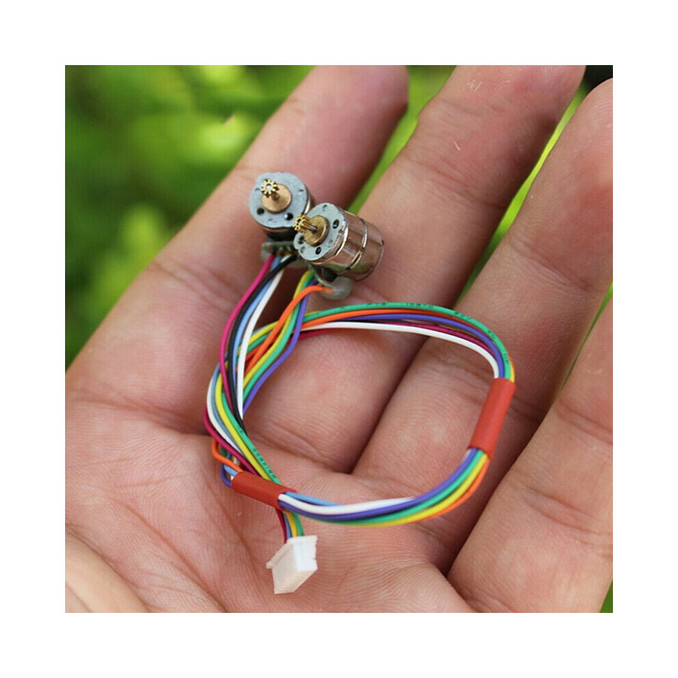 1Pair 2Pcs Mini 8Mm Stepper Motor Micro 2-Phase 4-Wire Stepping Motor With 9 Teeth Copper Gear 9110895267912