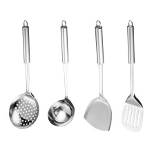 Laxiabr 100% Pure Titanium Spatula, Long Handle Wok Turner, Cooking Shovel, Kitchen Utensils Set – Compatible with All Cookware