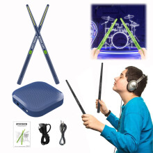 Electronic Drum Set Portable Drum Set 3D Motion Sensing Virtual Pocket Drum With 2 Drumsticks For Beginners Adults Kids