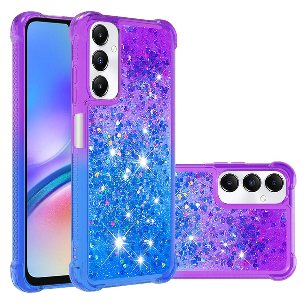 Case For Compatible With Samsung Galaxy A05s Liquid Glitter Flowing Sparkle Moving Cover Clear Bumper Funny Bling Shiny Crystal 9110895270790