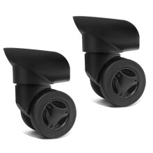 1 Pair Heavy Duty Luggage Wheel Replacement Trolley Casters 360 Degree Swivel