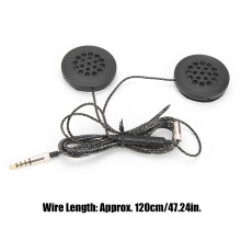 Kabelgebundene Helmhörer Intercom 120 cm Schwarz Hochpräzises Mikrofon