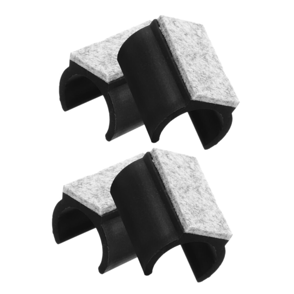 Chair Leg Protectors Ushaped Felt Pads For Hardwood Floors Nonslip Noise Reducing Black 4Pcs 9164114675125
