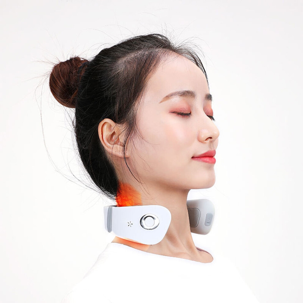 White Ygkuhd Cervical Spine Massager - Various Massage Modes, Cervical Charging Neck And Shoulder Massager, For Elders/Friend/Adult