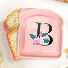 DEKAXID 1pc Portable Bread Box with Lid, Leak Proof & Reusable, compatible with toast freshness preservation, for camping, picnic, school, office,