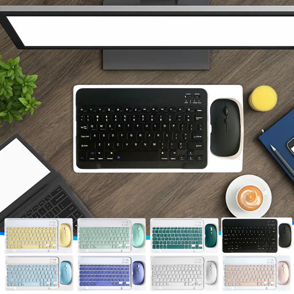 Jacenvly Travel Bluetooth Keyboard & Mouse Set, Compatible With Mobile Phones & Tablets, Magnetic Wireless Design, Summer Clearance 9425574868329