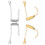 4 τεμάχια μαγνητική χάλκινη προέκταση για κολιέ, κούμπωμα κολιέ με αλυσίδες 1