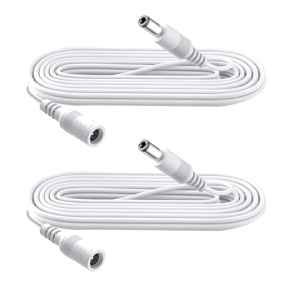 6.6Ft 2M Dc Power Extension Cable 5.5Mm X 2.1Mm,For Cctv Camera Ip Wifi Camera,Dvr,Led Strip,Dc Power 9425574867599