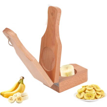 Foldable Wooden Banana Masher with Handle for Easy Home and Outdoor Use Healthy Cooking