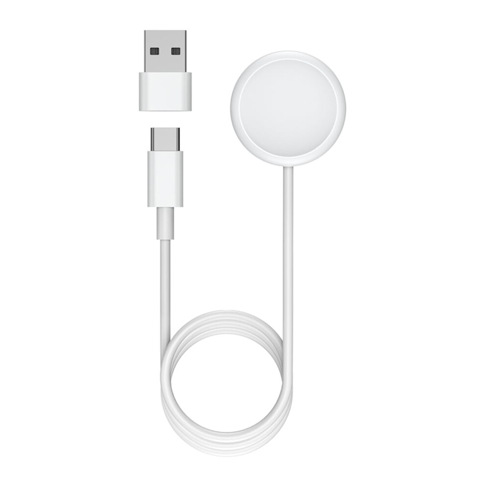 Jixopn Wireless Charging Cable Smart Watch Accessories Type-C Wireless Charger Replacement 5V 1A For Google Pixel Watch White 9425574868558