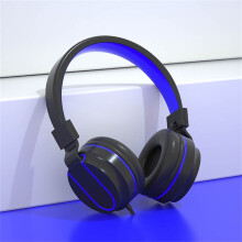 Brusreducerande headset med tung bas, trådbundet universellt headset, vikbart