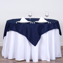 BalsaCircle54" x 54" vierkant polyester tafelkleed marineblauw