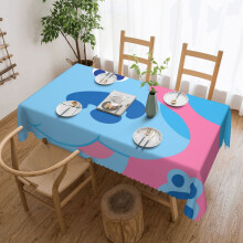Blues Clues terítő, vízálló, cseppálló terítő hálaadás/karácsony családi terítőhöz