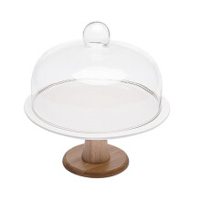 Présentoir à gâteaux, plateau de rangement pour gâteaux, présentoir à desserts créatif avec couvercle