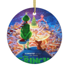 De Grin-Ch kersthanger voor in de kerstboom - Keramische kerstversiering - Kerstcadeau-ideeën