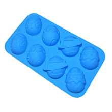 Moule en silicone Loopsun pour Pâques, 8 cavités, pour cupcakes, gâteaux et muffins au chocolat.