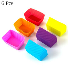 stampi rettangolari in silicone per torte, muffin e cupcake, morbidi e facili da cuocere.