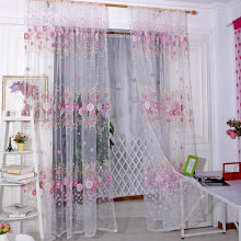 JANDEL 1Pc Sunflower Curtains Sheer Window Panels Drapes Rod Pocket Voile Tulle Window Screen for Kid's Room,Living Room Decor 39.4x78.8"