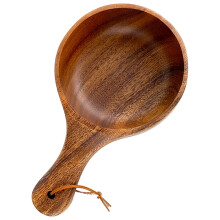 Salad Bowls Snack Serving Picnic Food Dipping Porridge Wooden Soup with Handle Fruit Instant Noodle Milk