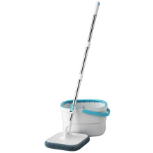 Spin Mop and Bucket with Wringer, 360 Spin Mop, 2 Microfiber Refills, Adjustable Handle for Floor Cleaning