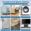 Washer Dryer Anti-Vibration Risers 4PCS 6