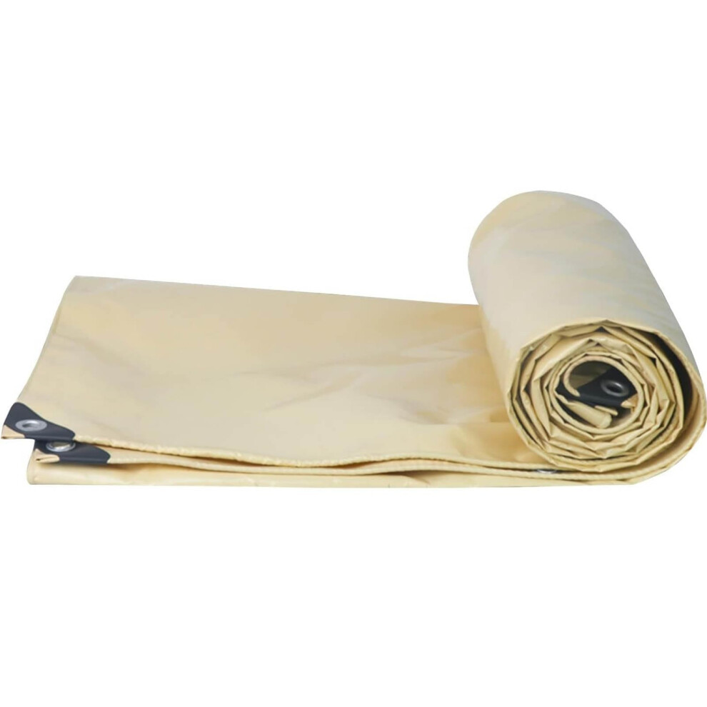 Heavy Duty Waterproof Tarpaulin Cover 500Gsm Weatherproof Outdoor Tarp For Camping Roof 4X6m 9113335063549