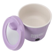 Electric Hot Pot 1.2L Nonstick Ramen Cooker with Even Heat, Detachable Cable for Soup Pasta Eggs