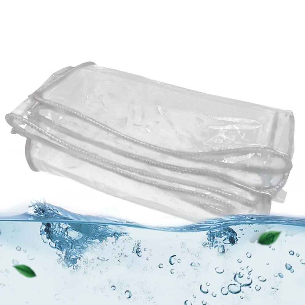 Clear Pvc Tarpaulin 5X56ft Transparent Waterproof Tarp With Grommets For Patio Porch Greenhouse 9164114676580
