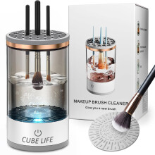 Electric Makeup Brush Cleaner – USB Automatic Deep Gentle Cleaning for All Brush Sizes, Green