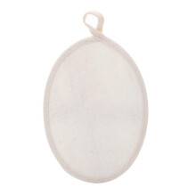 Natural Loofah Bath Sponge for Gentle Skin Exfoliation with Cotton Handle, Biodegradable Body Scrubber