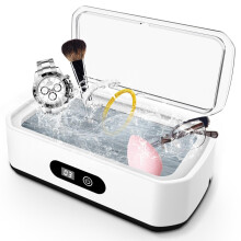 Professional Ultrasonic Jewelry Cleaner 49kHz, Large 650ML Capacity for Glasses, Watches, Dentures, Rings