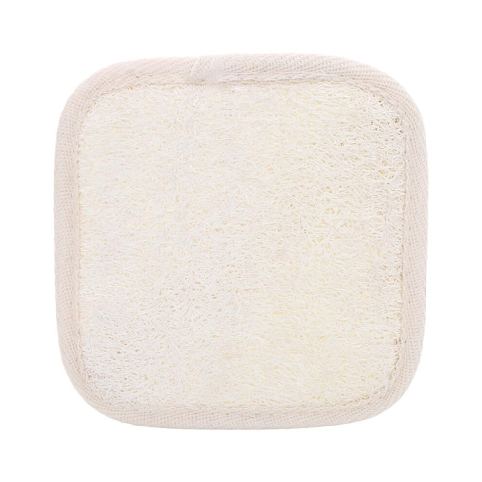 Natural Loofah Bath Sponge Exfoliating Body Scrubber with Soft Cotton Backing EcoFriendly Biodegradable