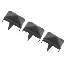 Square Rivets 200Pcs Metal DIY Decor for Shoes Bags Hats 9mm Matte Black